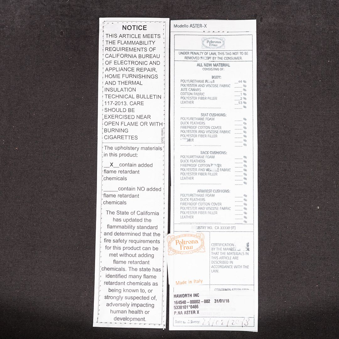 2018 Pair of Jean-Marie Massaud for Poltrona Frau Aster X Lounge Chairs Leather