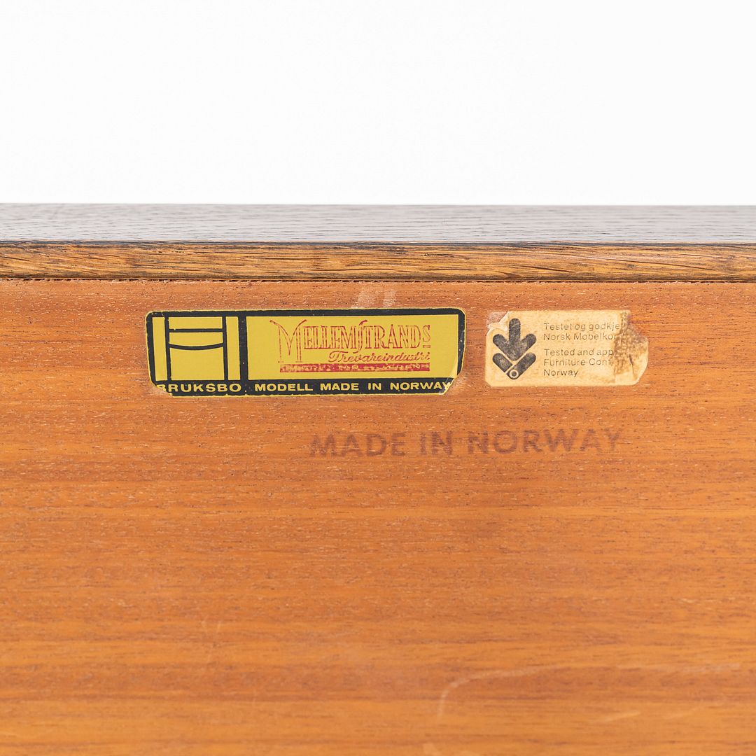 1960s Torbjorn Afdal for Mellemstrand Bruksbo of Norway 59 Inch Bench in Oak