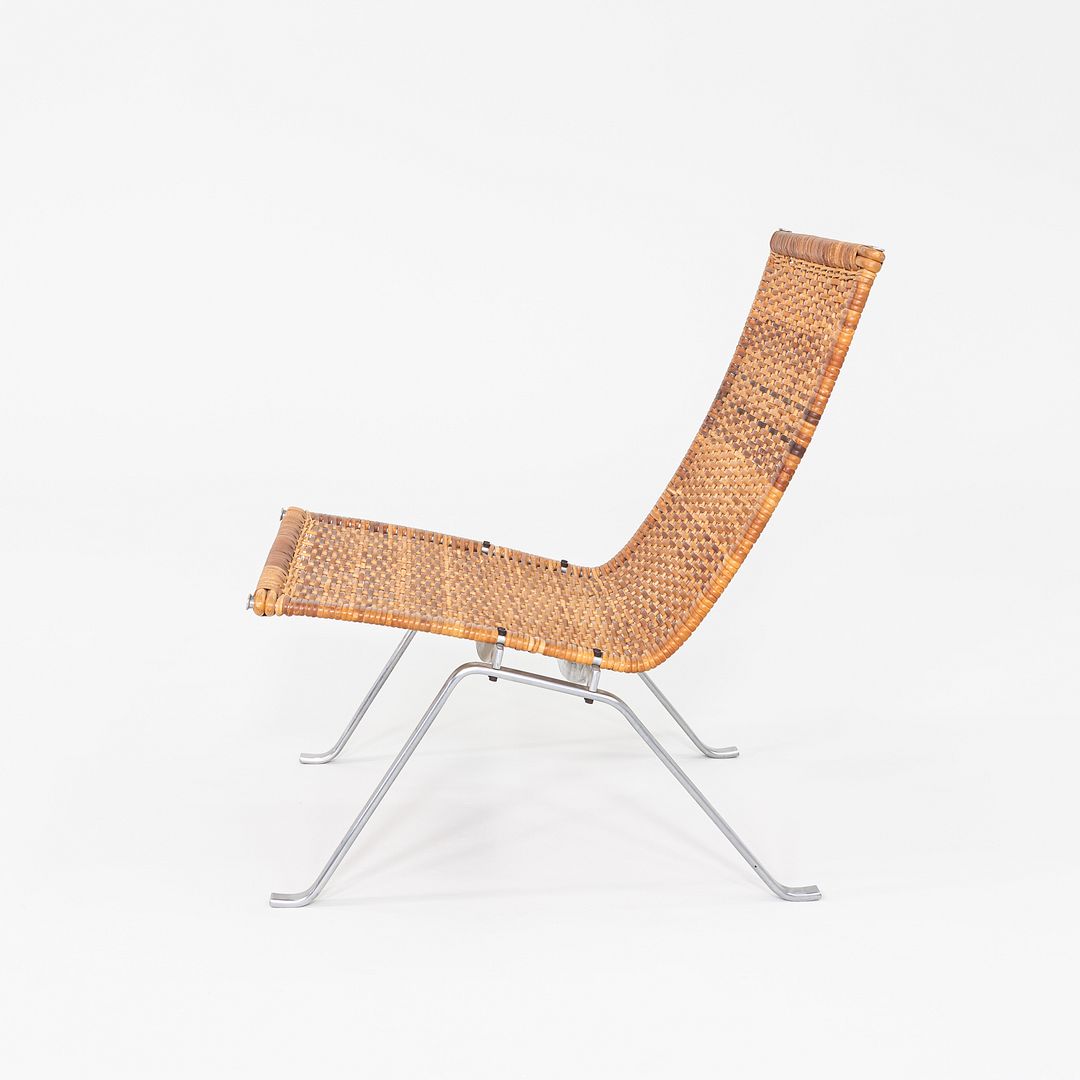 SOLD 1960s Pair of Poul Kjaerholm for E. Kold Christensen PK 22 Wicker Lounge Chairs