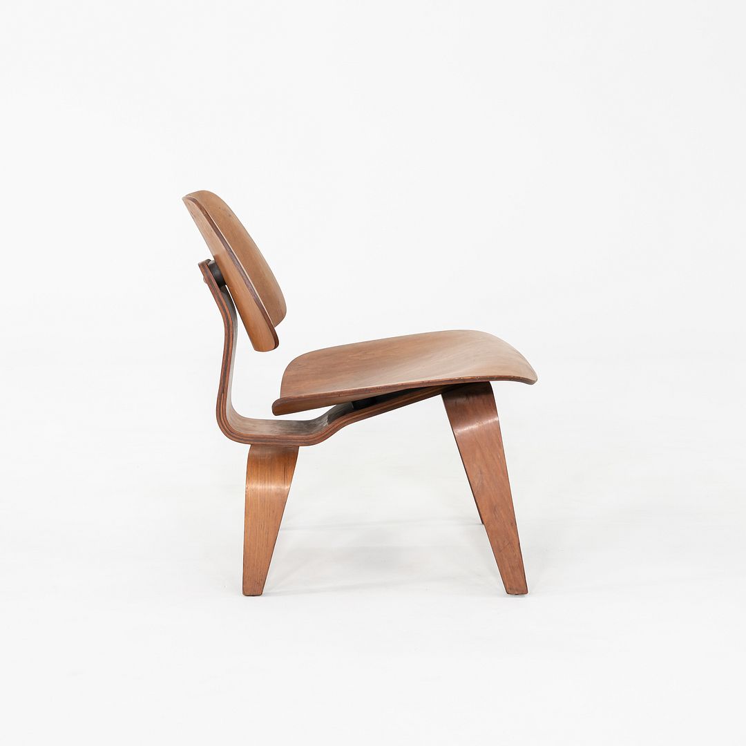 1950s Herman Miller Eames LCW Lounge Chair in Walnut w/ 5-2-4 Screw Pattern