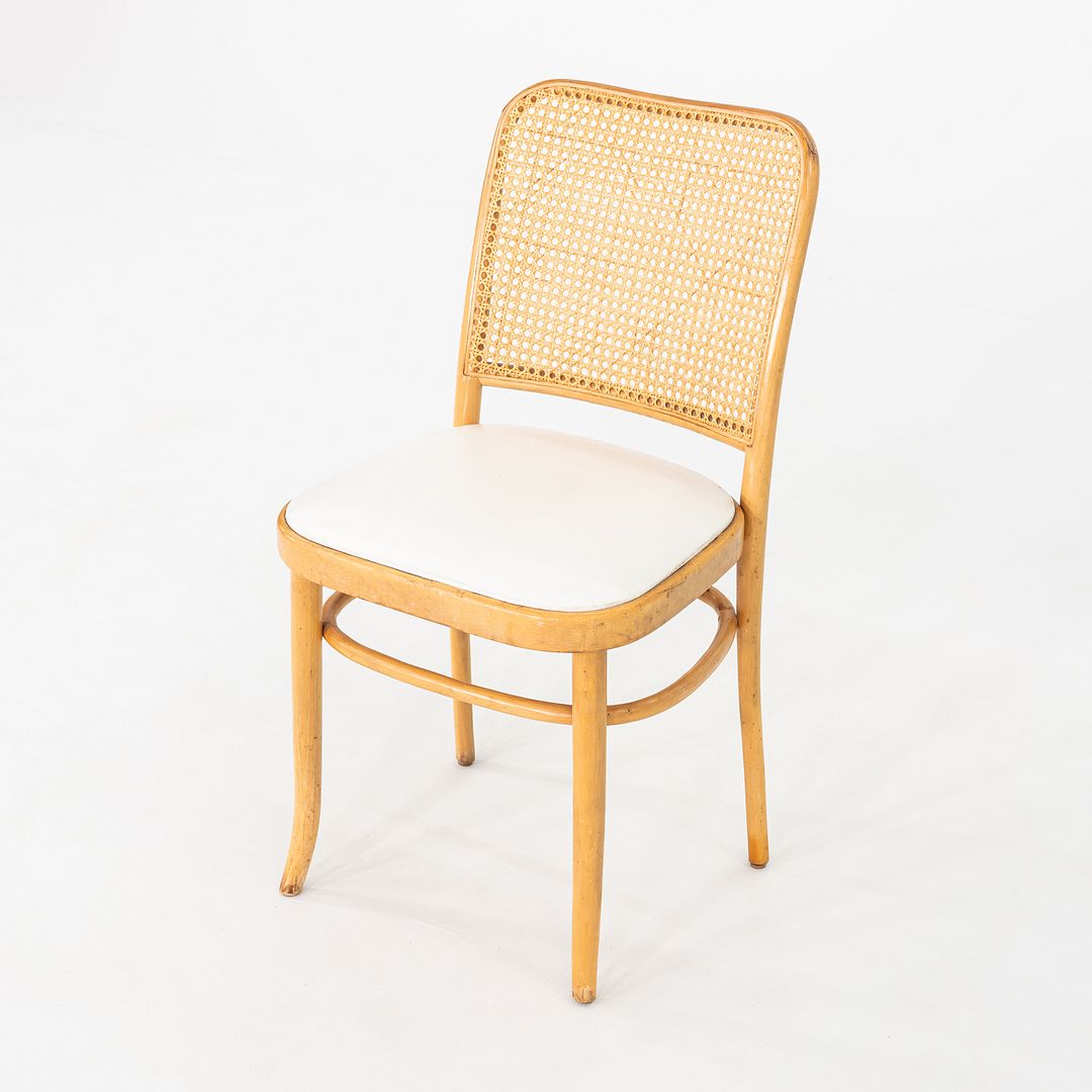 1950s Pair of Caned Prague Dining Chairs, Model 811, by Josef Frank for Thonet