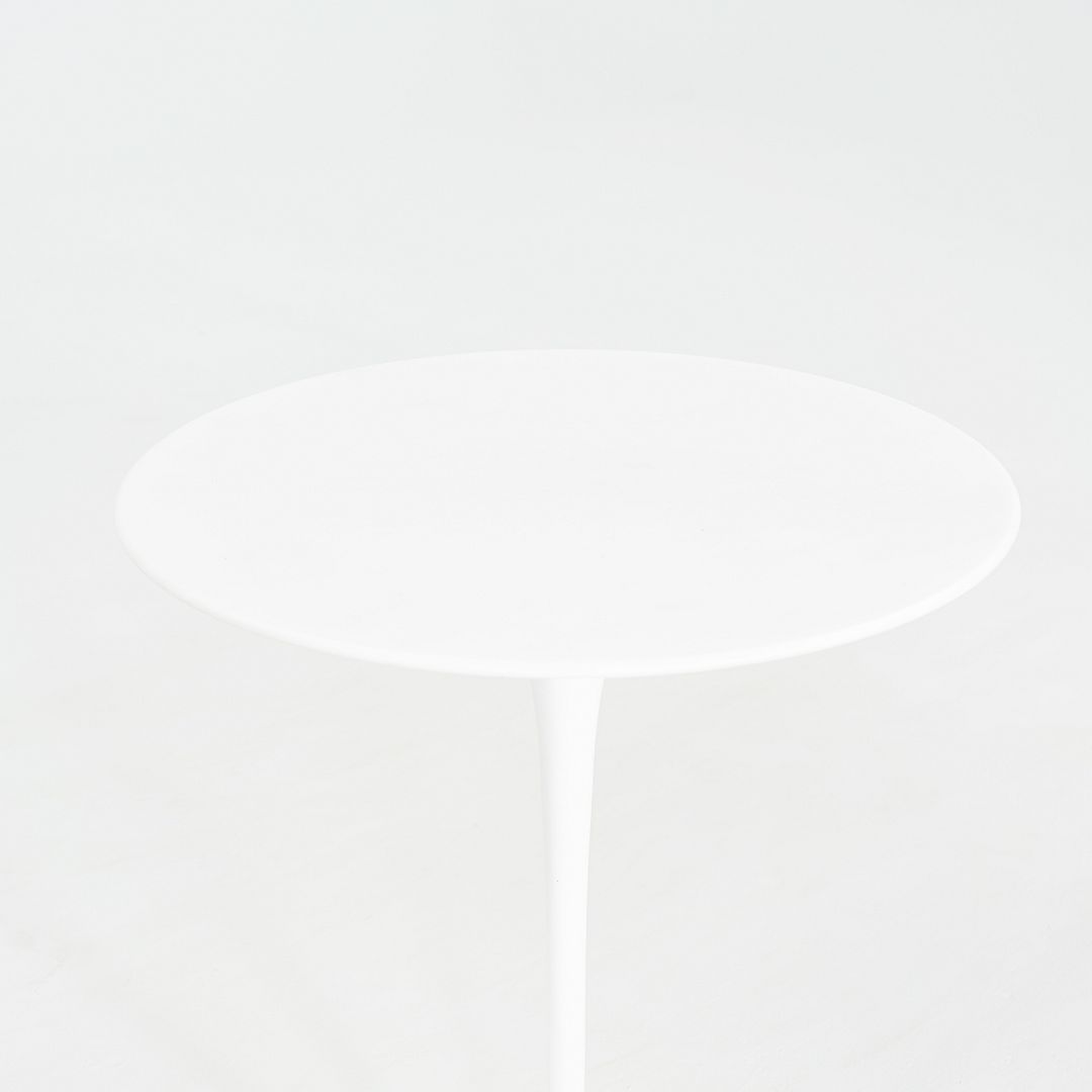 C. 2022 Eero Saarinen for Knoll Tulip Side Table in Lasa Classico Marble 16" Top