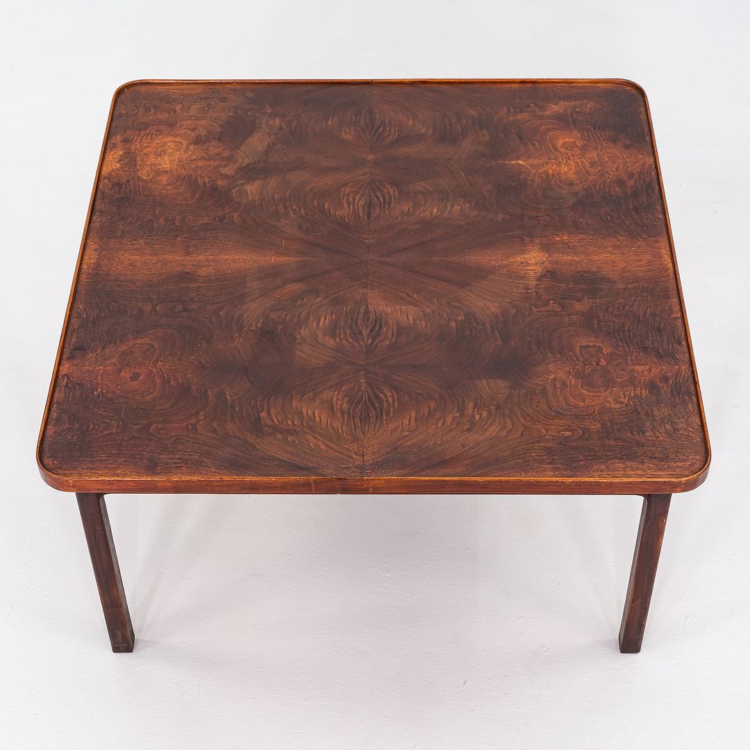 1960s Jack Cartwright for Founders Square End / Coffee Table in Walnut 32 x 32"