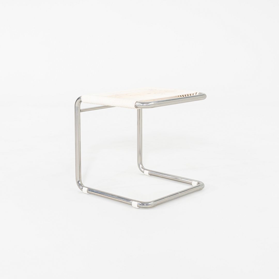 1950s Andre Dupre for Knoll Bauhaus Tubular Steel and Cord Cantilever Stool