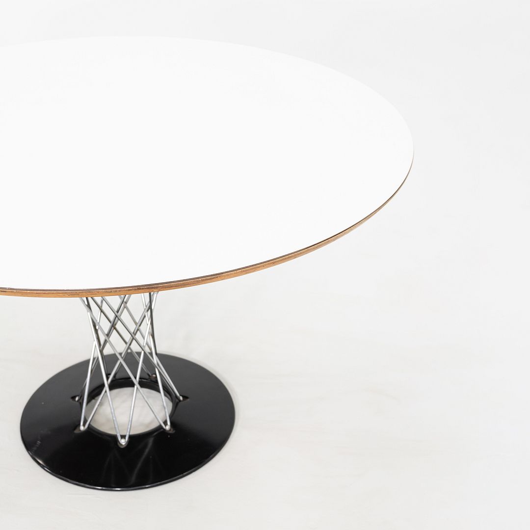1970s Isamu Noguchi for Knoll 48" Cyclone Dining Table with White Laminate Top