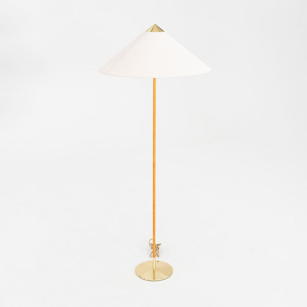 2024 Paavo Tynell for GUBI 9602 Floor Lamp “Chinese Hat” with White Canvas Shade