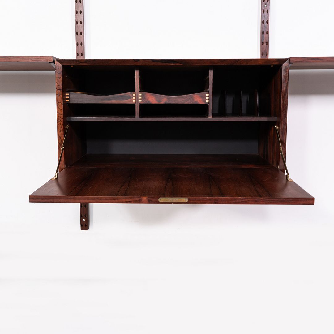 1960s Poul Cadovius System CADO Modular Storage Wall Unit w/ Cabinet in Rosewood