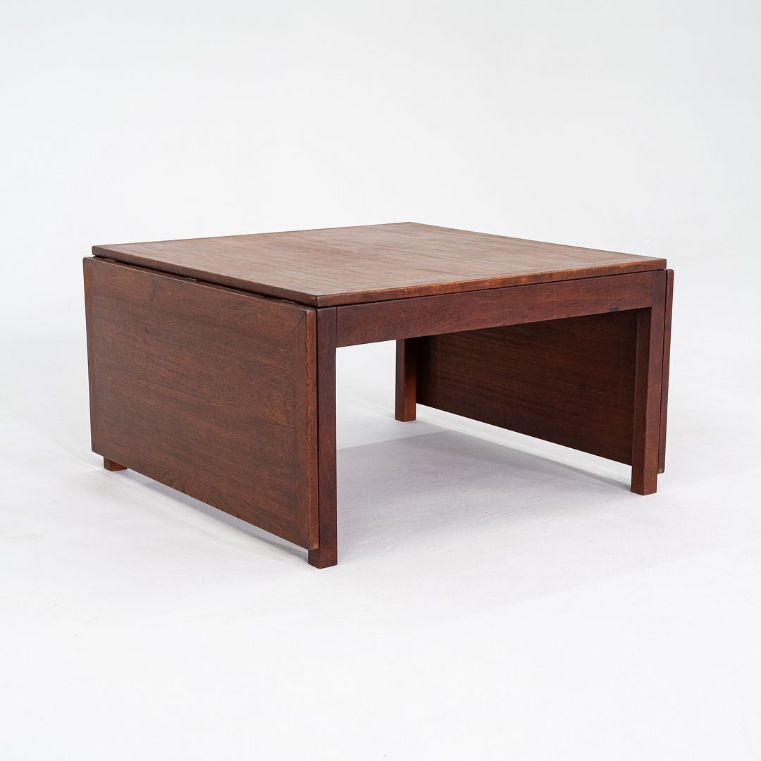1960s Borge Mogensen for Fredericia Stolefabrik Drop Leaf Coffee Table 31x63"