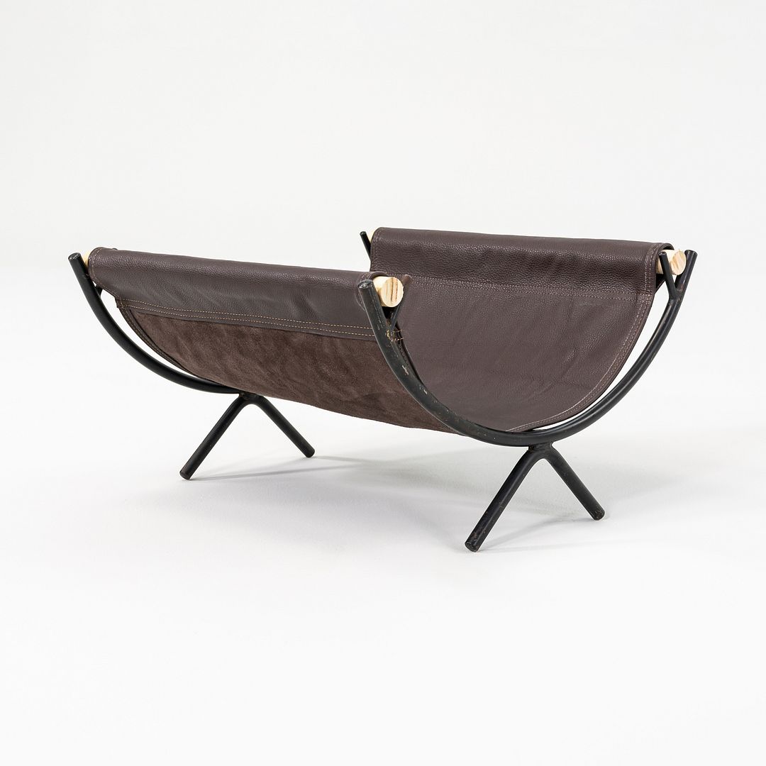 1950s Nelson Fireplace Caddy by George Nelson for Howard Miller in Wrought Iron