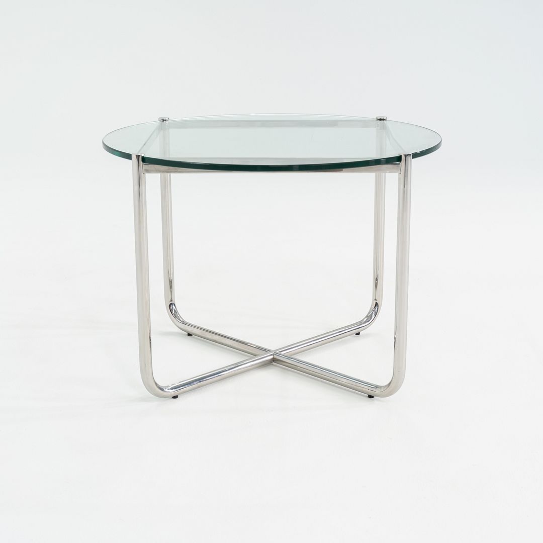 2000s Mies Van Der Rohe for Knoll E04M MR Coffee Table with Glass Top 27.5"