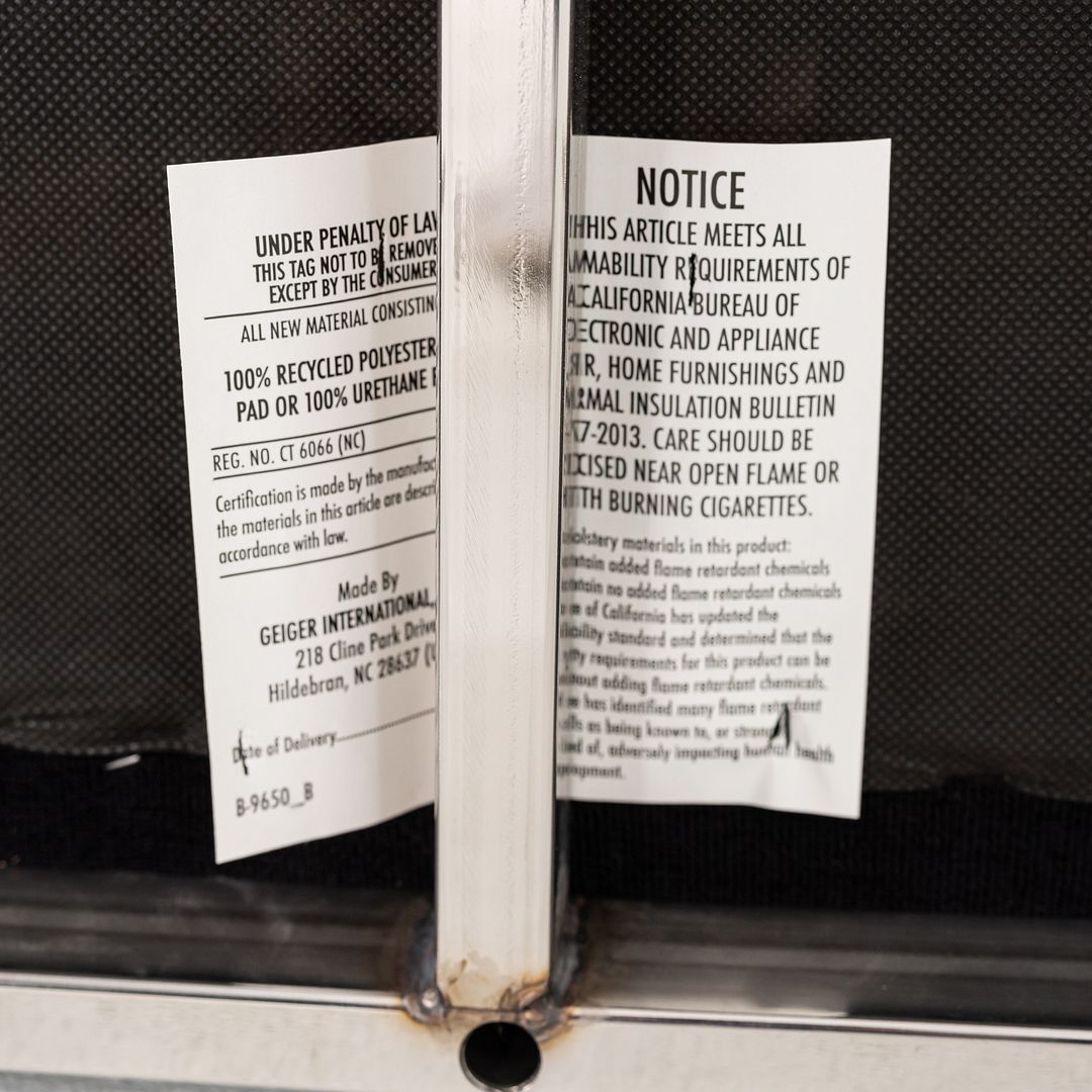 2016 BassamFellows for Geiger Tuxedo Component Lounge Settee Sofa Black Fabric