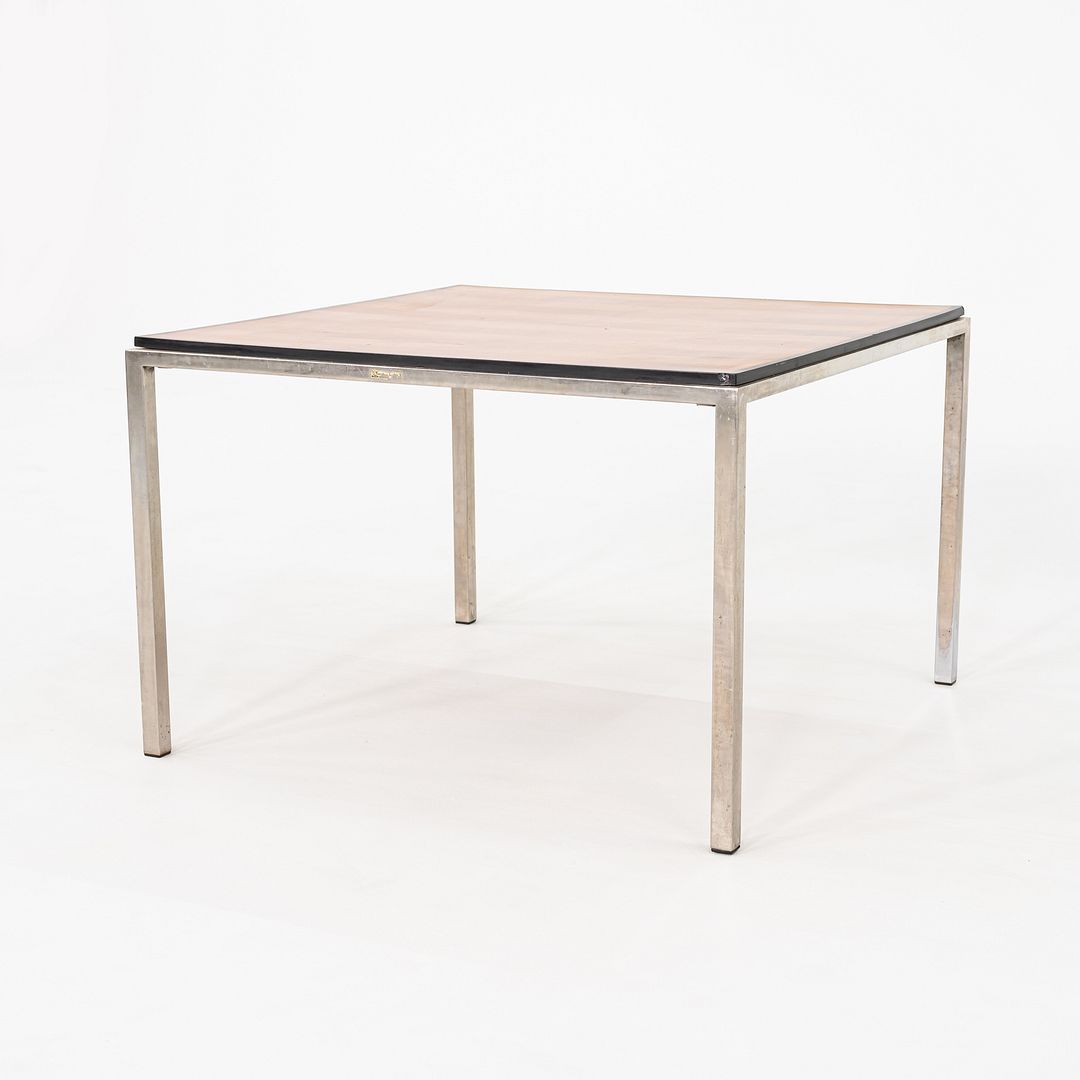 1960s Attributed to Gordon Bunshaft & Davis Allen SOM Stainless Steel Side Table