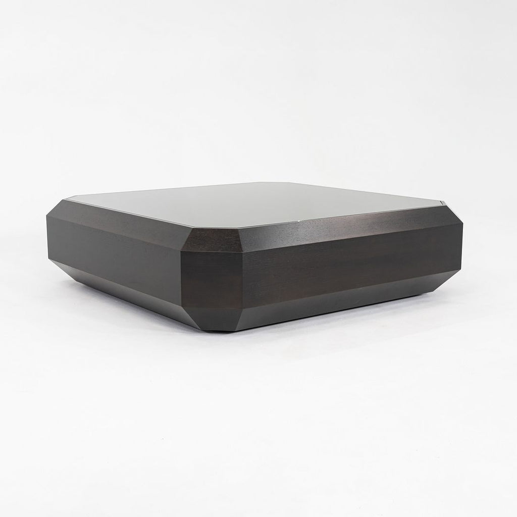 2013 Brad Ascalon for Holly Hunt Ten Carat Coffee Table in Walnut with Glass Top
