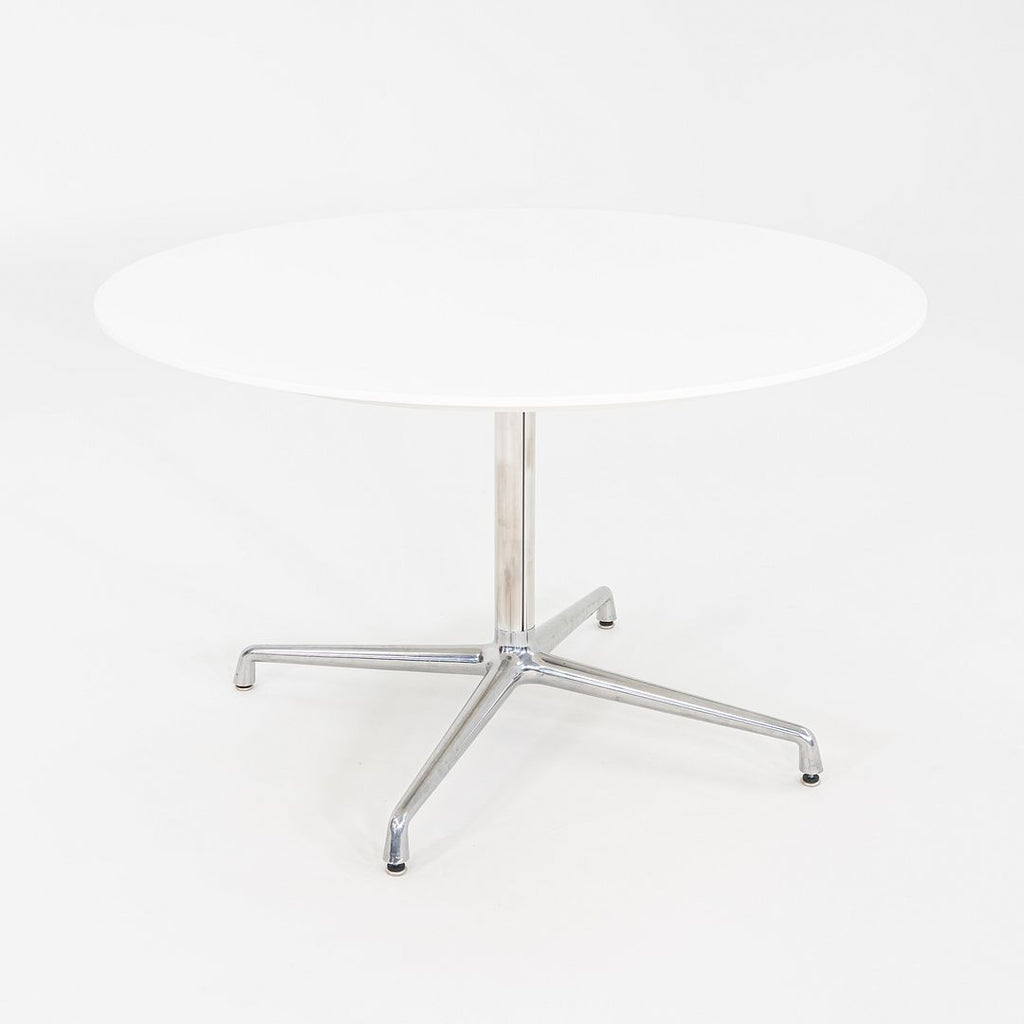 2011 Scott Wilson for Steelcase / Coalesse Round White Laminate Dining Table 48"