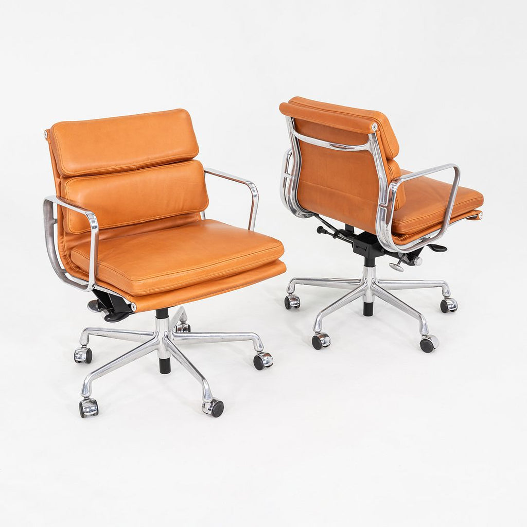 2020s Herman Miller Eames Soft Pad Management Desk Chair in Caramel 6x Available