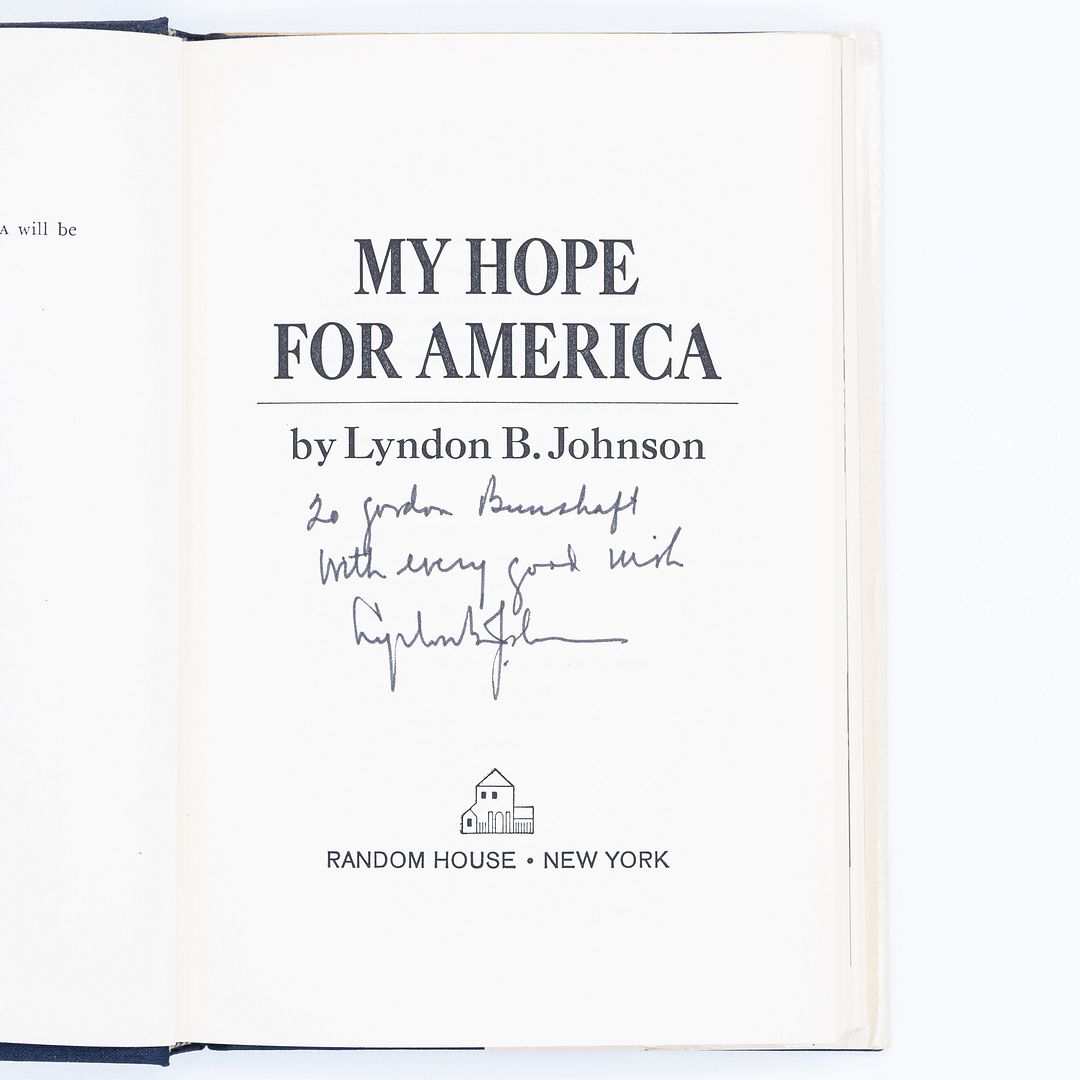 C. 1966 Three Books by President Lyndon B. Johnson Signed and Inscribed to Gordon Bunshaft of SOM