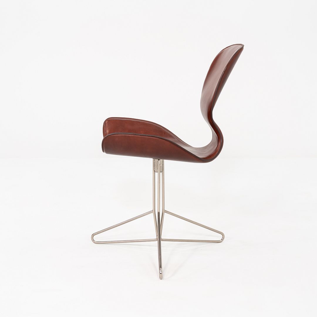 2000s Set of Six Kirsten Jones & Adam Bottomley KOI K2 Dining Chairs in Leather