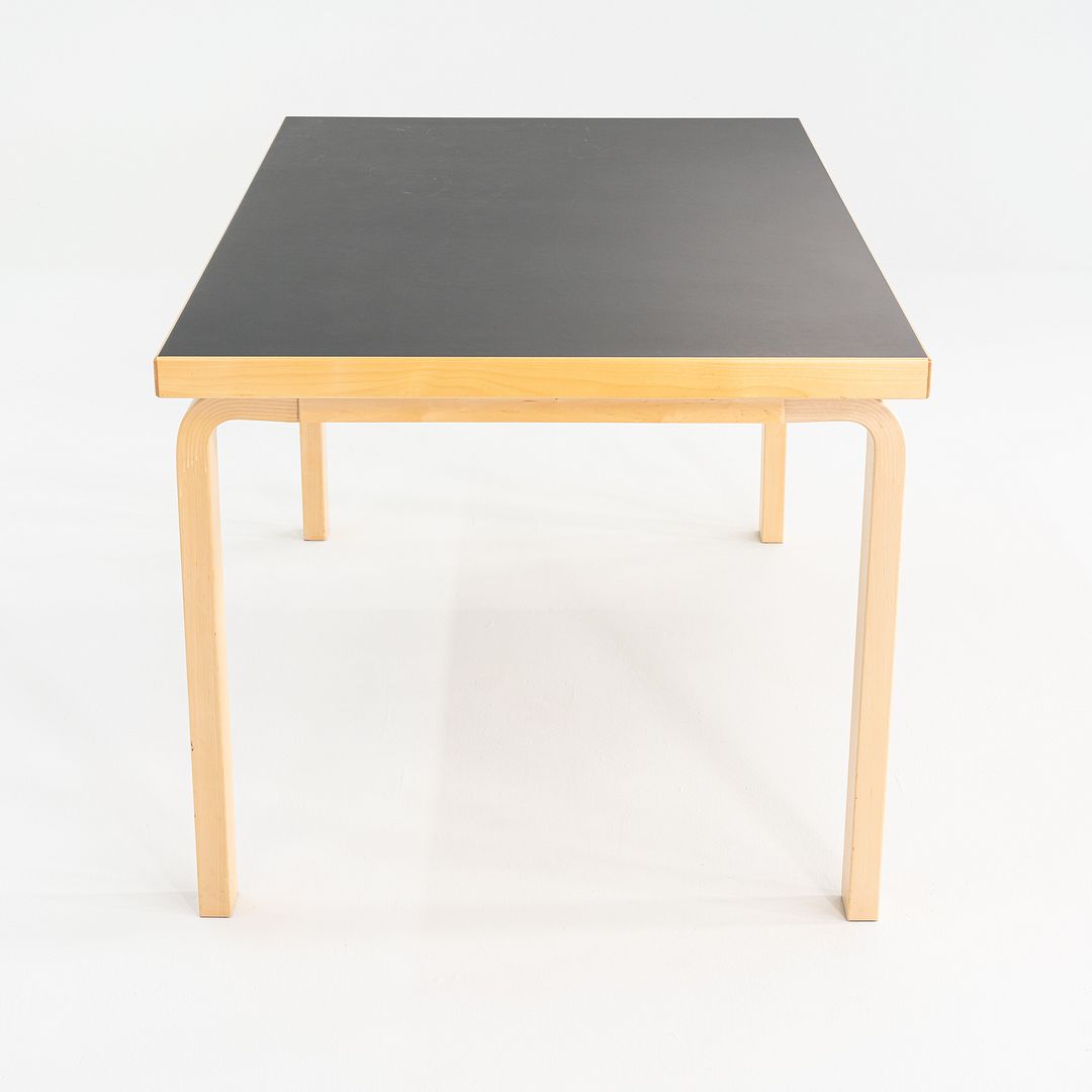 SOLD 2012 Alvar and Aino Aalto for Artek Table 81B Dining Table / Desk Black 34x54"