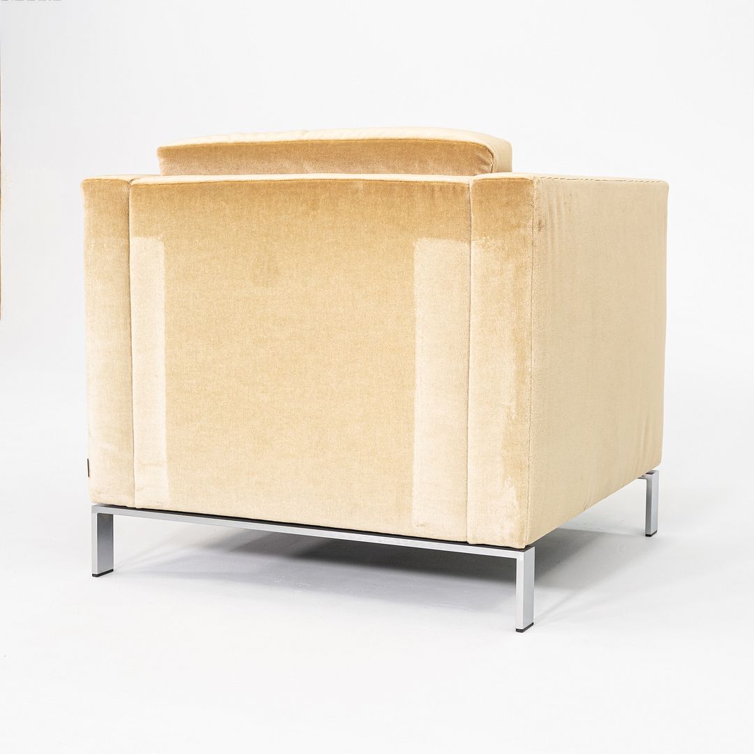 2010s Lord Norman Foster for Walter Knoll Model 500 Arm Lounge Chair Tan Fabric