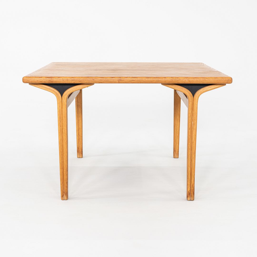 1978 Bill Stephens for Knoll 1300 Series Side End Table in Oak w/ Bentwood Legs