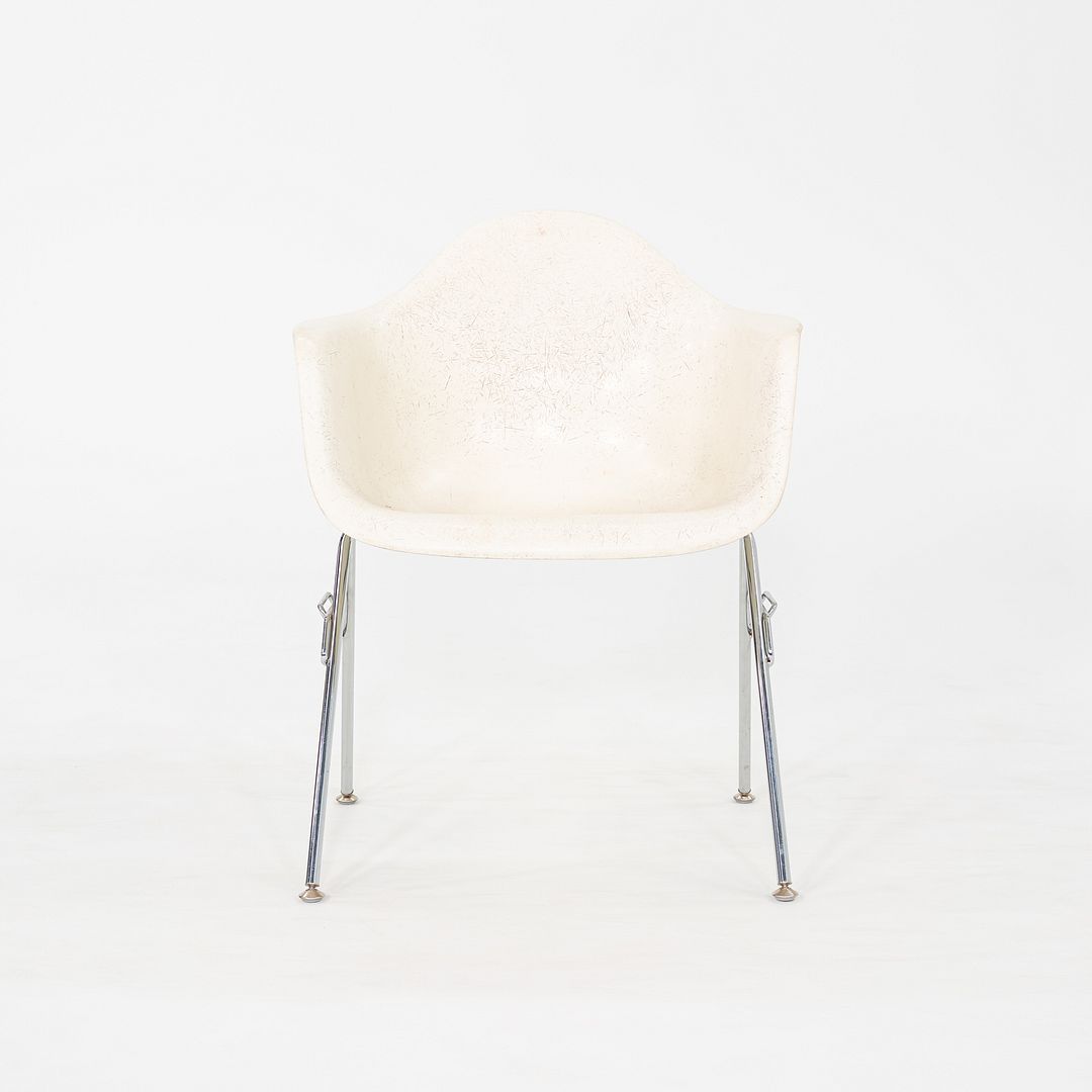 1960s Herman Miller Eames Fiberglass Arm Shell (no base) in Parchment Fiberglass 45x Available