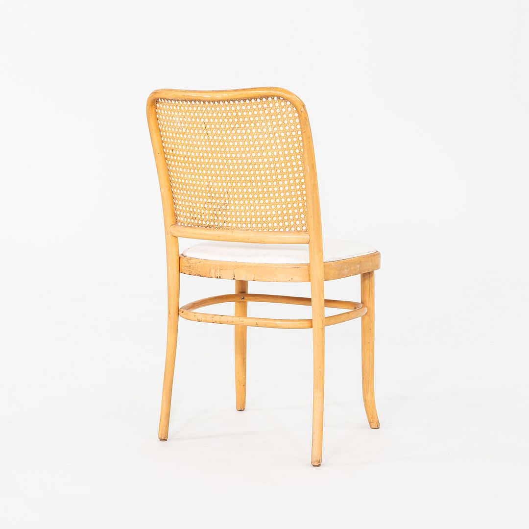 1950s Pair of Caned Prague Dining Chairs, Model 811, by Josef Frank for Thonet