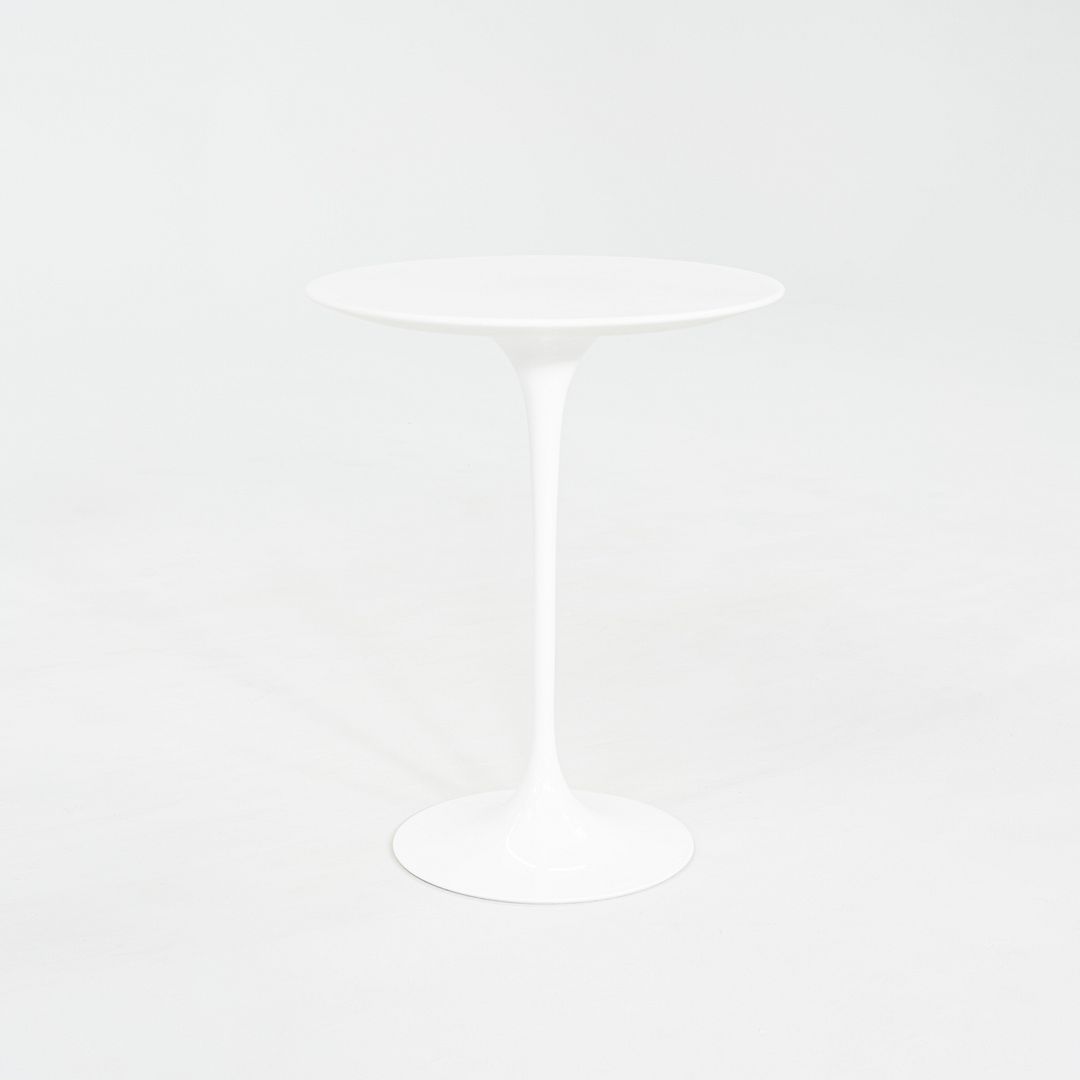 C. 2022 Eero Saarinen for Knoll Tulip Side Table in Lasa Classico Marble 16" Top