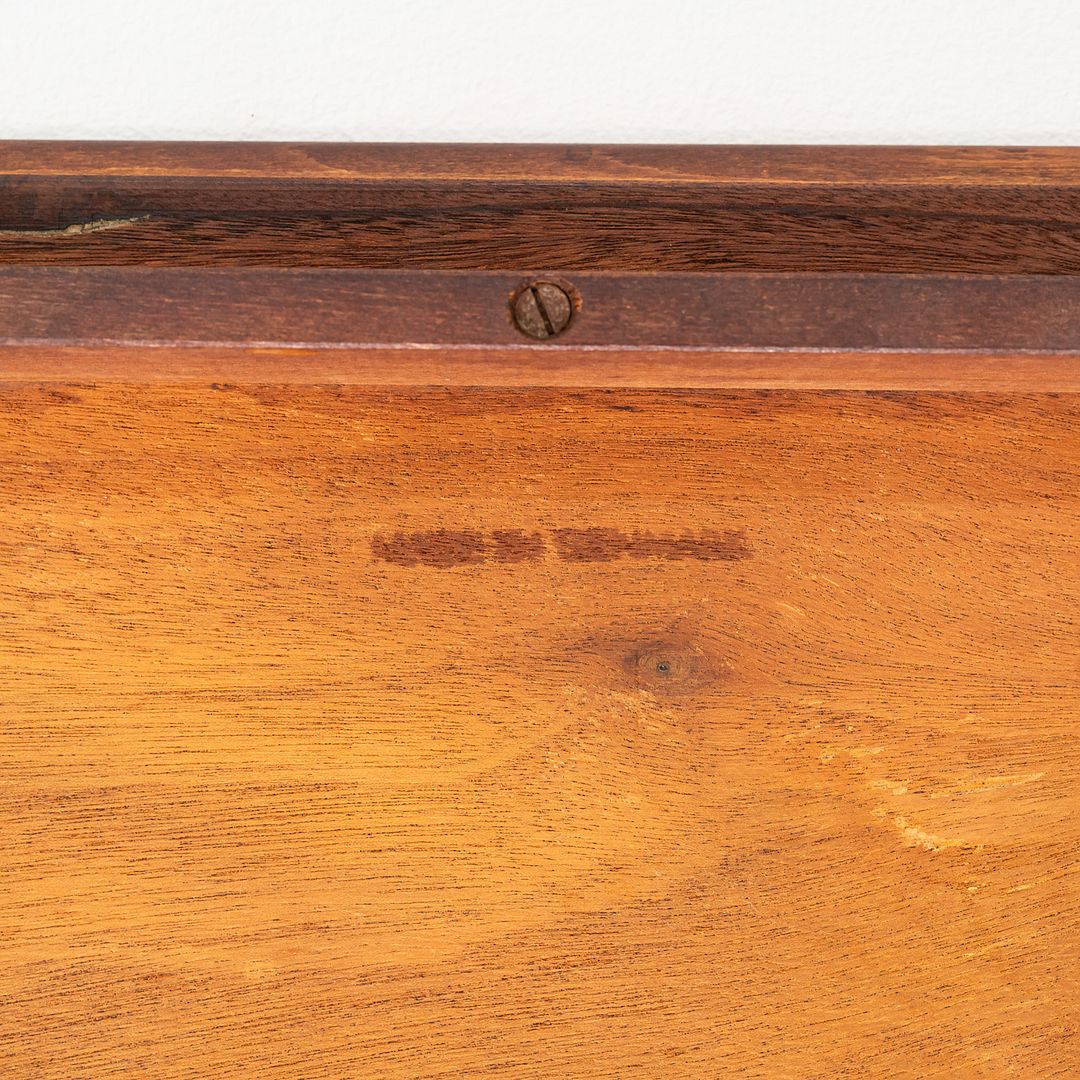 1970s Set of Three Danish Teak Nesting Tables with Clean Lines, Made in Denmark