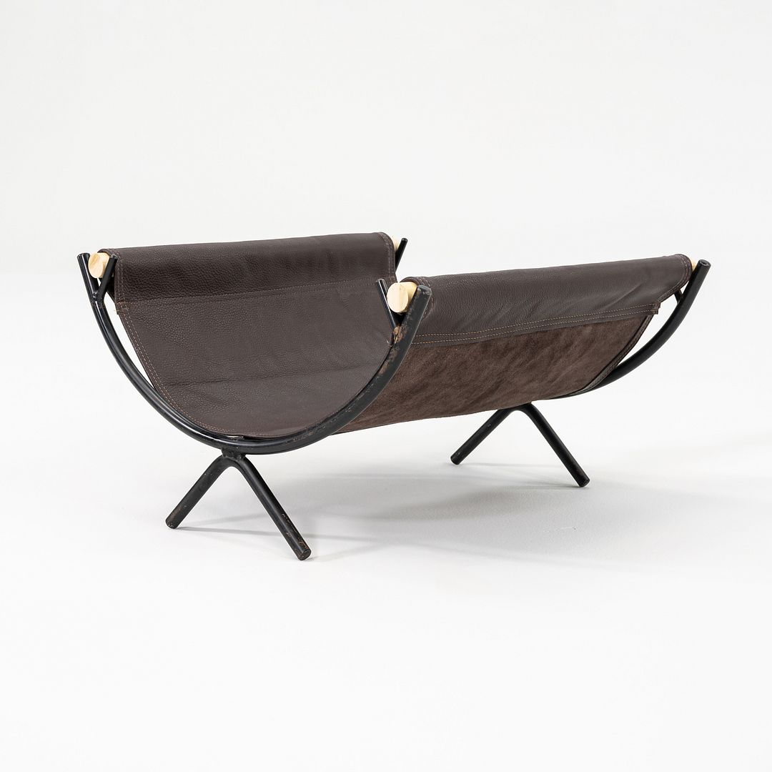 1950s Nelson Fireplace Caddy by George Nelson for Howard Miller in Wrought Iron