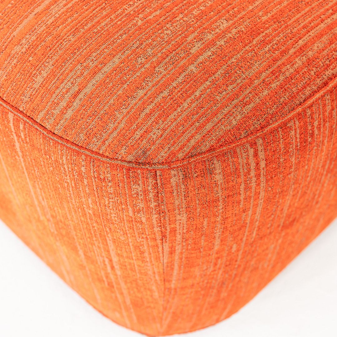 2020s Pair of Paola Navone for Casamilano Armless Lounge Chairs in Orange Fabric