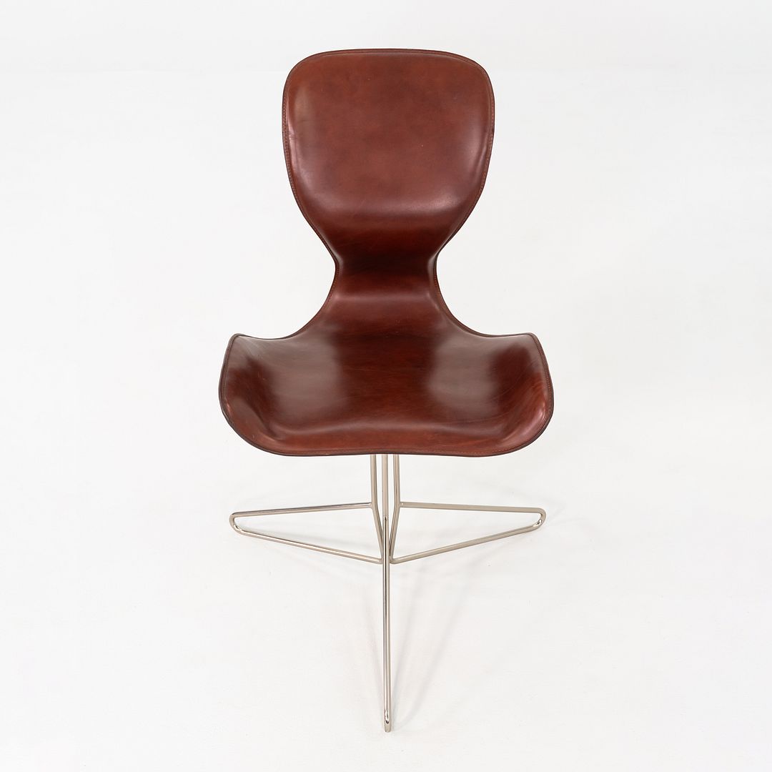 2000s Set of Six Kirsten Jones & Adam Bottomley KOI K2 Dining Chairs in Leather