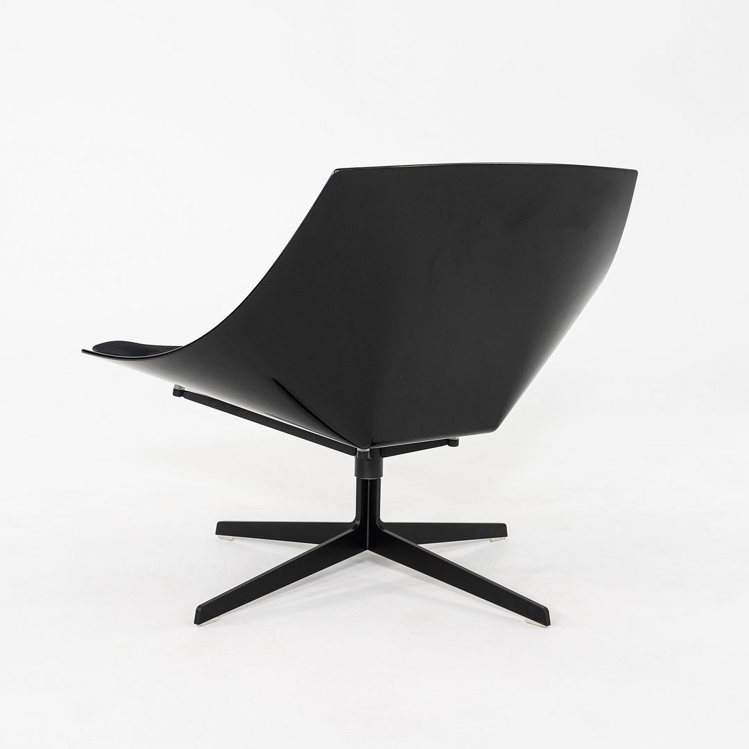 2016 Jehs and Laub for Fritz Hansen Space Lounge Chair in Black Fabric and Frame