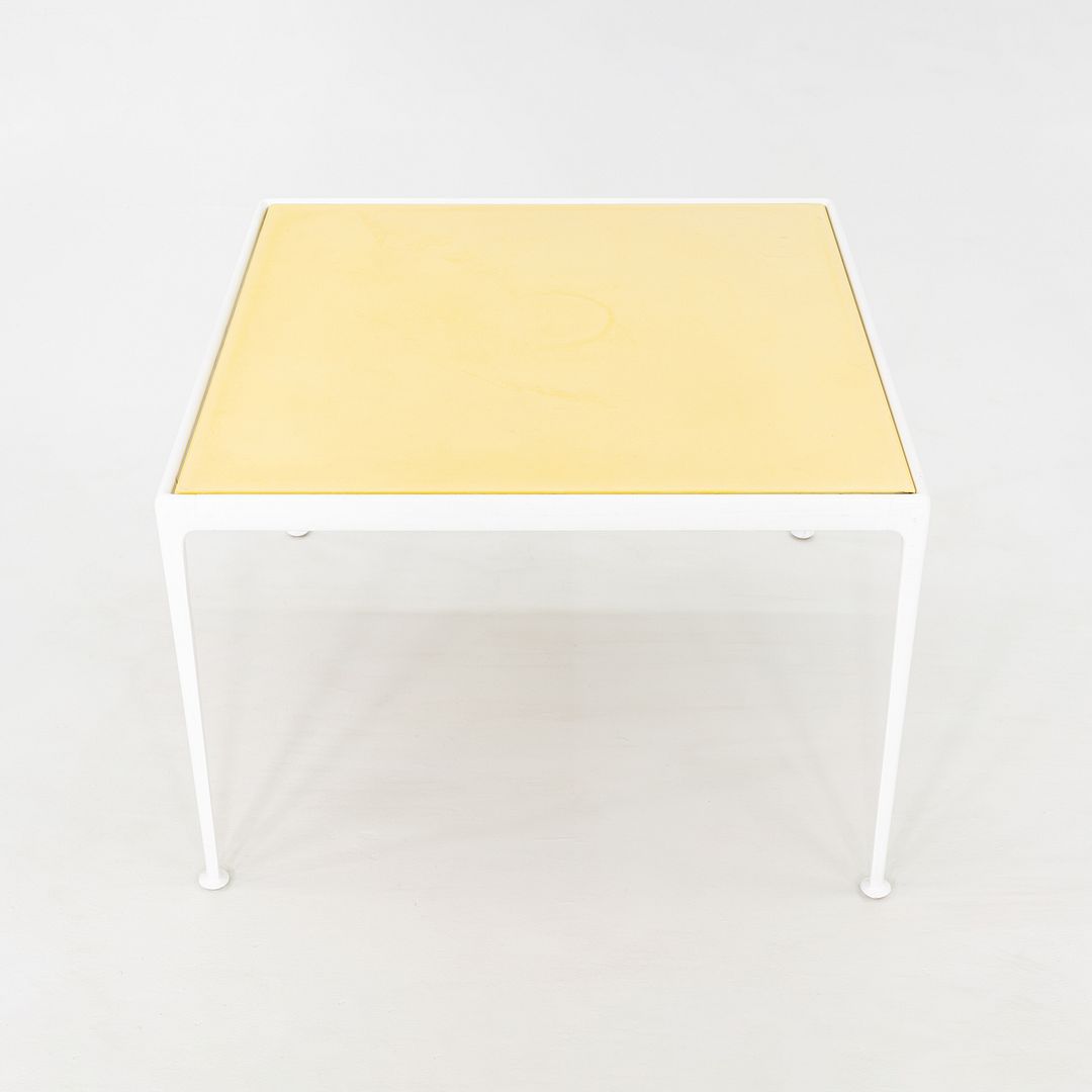 1970s Richard Schultz for Knoll 1966 Outdoor Dining Table w/ Yellow Top 38 inch