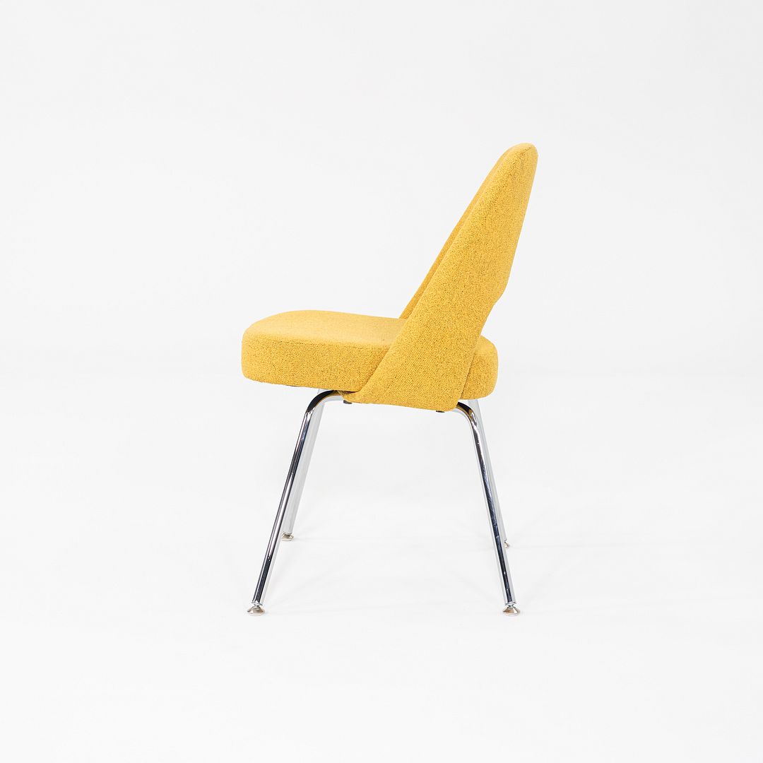 2021 Eero Saarinen for Knoll Armless Executive Dining Chair in Yellow 13x Avail