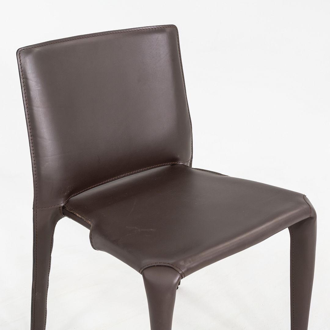 2010s Mario Bellini for Cassina Bull 422 Dining Chair in Brown Leather 12x Available