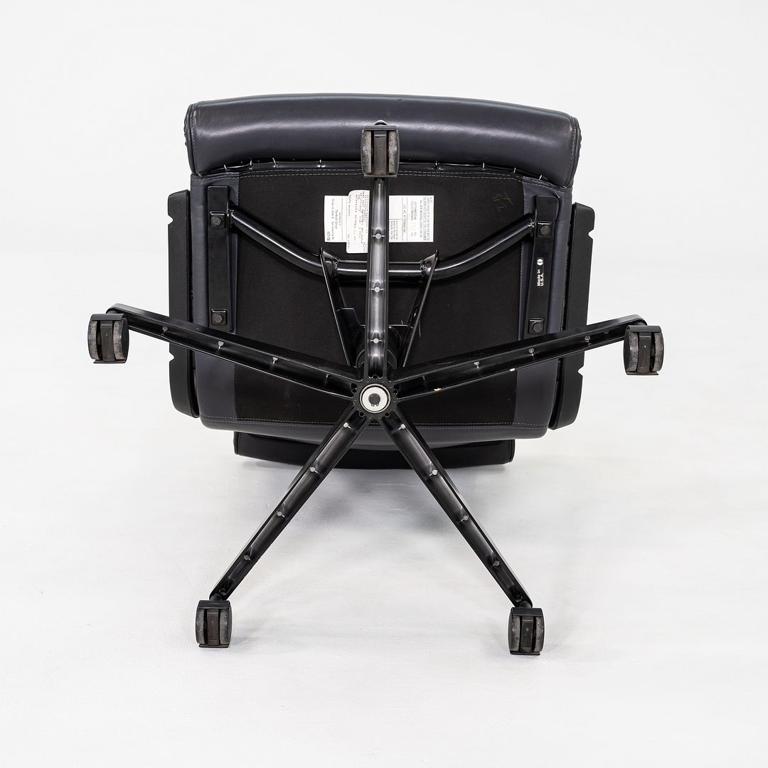 C. 2001 Richard Sapper Management Desk Chair w/ Grey Leather Upholstery 6x Avail