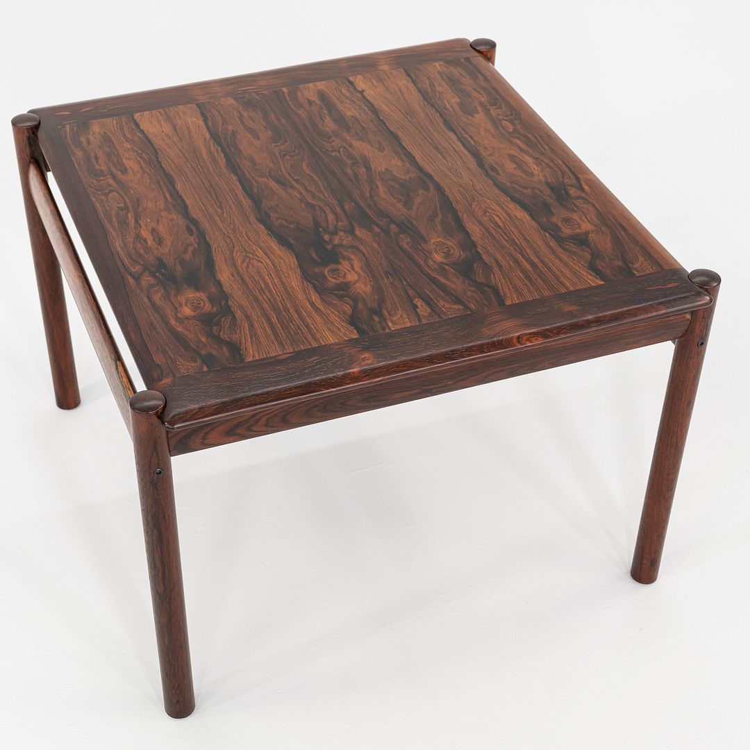 1960s Sven Ivar Dysthe for Dokka Mobler Rosewood Side / End Table 3x Available