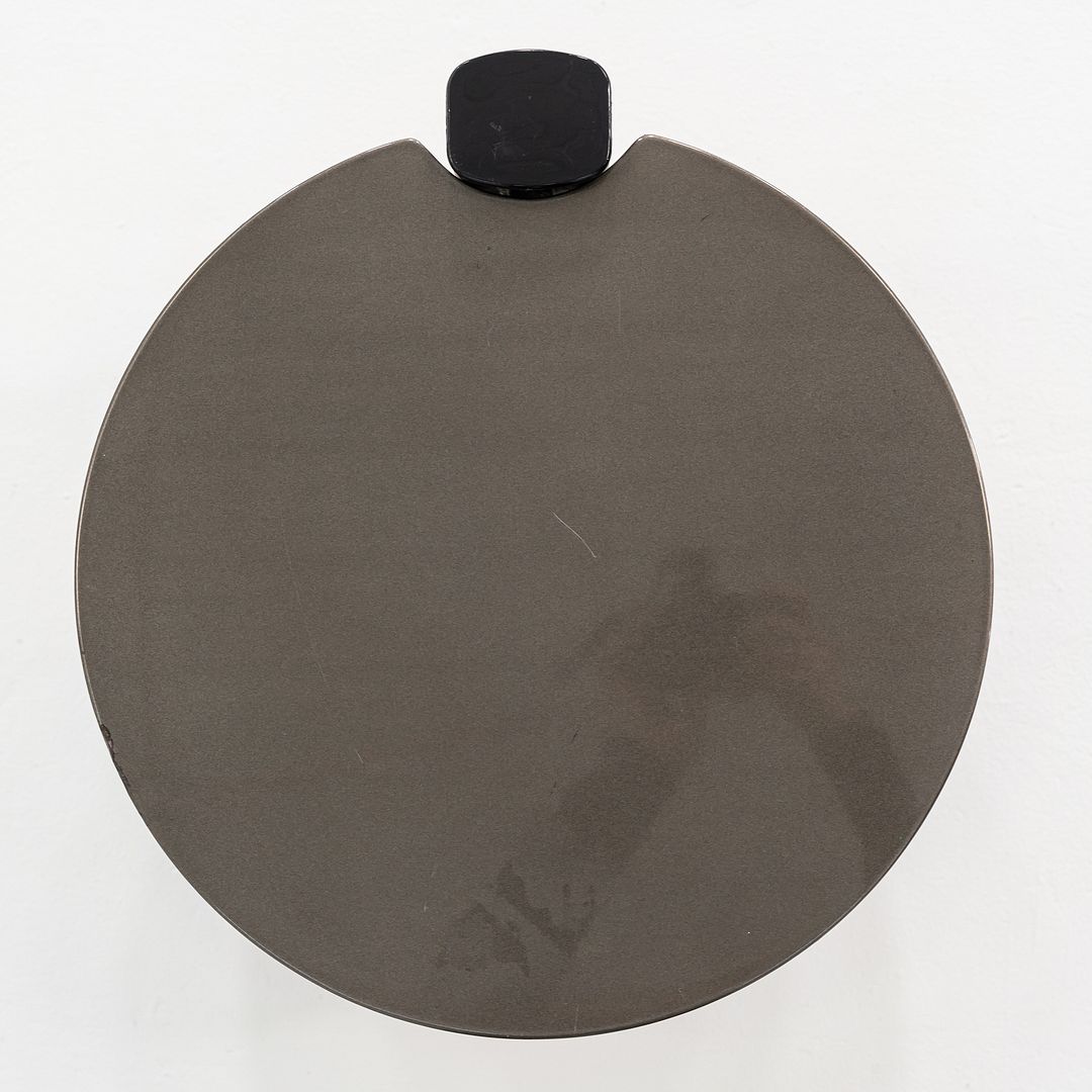 1980s Pace Collection Grey Lacquered Occasional Side / End Table on Casters