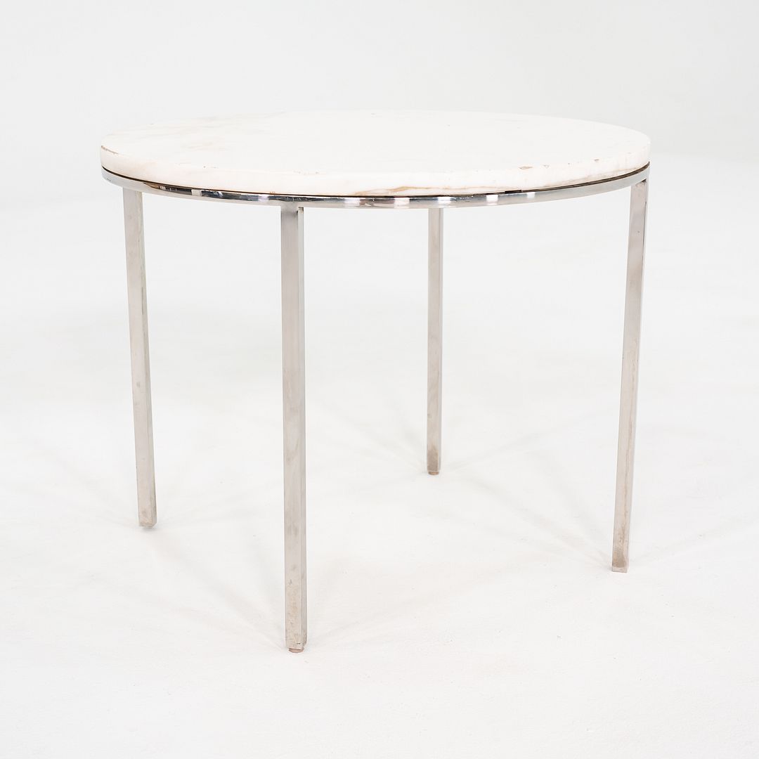 1966 Gordon Bunshaft & Davis Allen for SOM Marble & Steel Side Table Model TA-43
