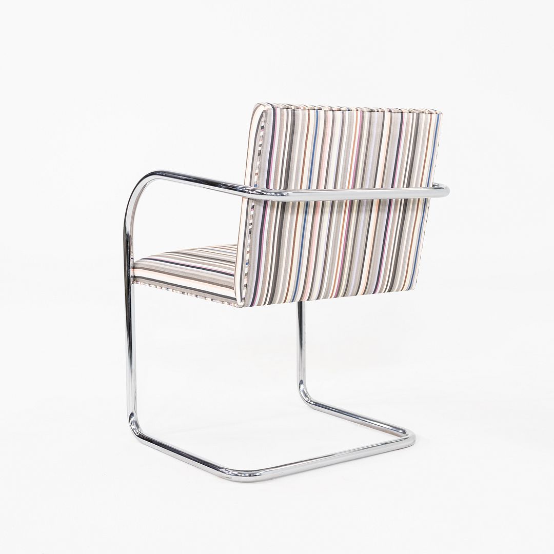 2006 Mies van der Rohe for Knoll Tubular Brno Chair Multicolored Fabric 3x Avail