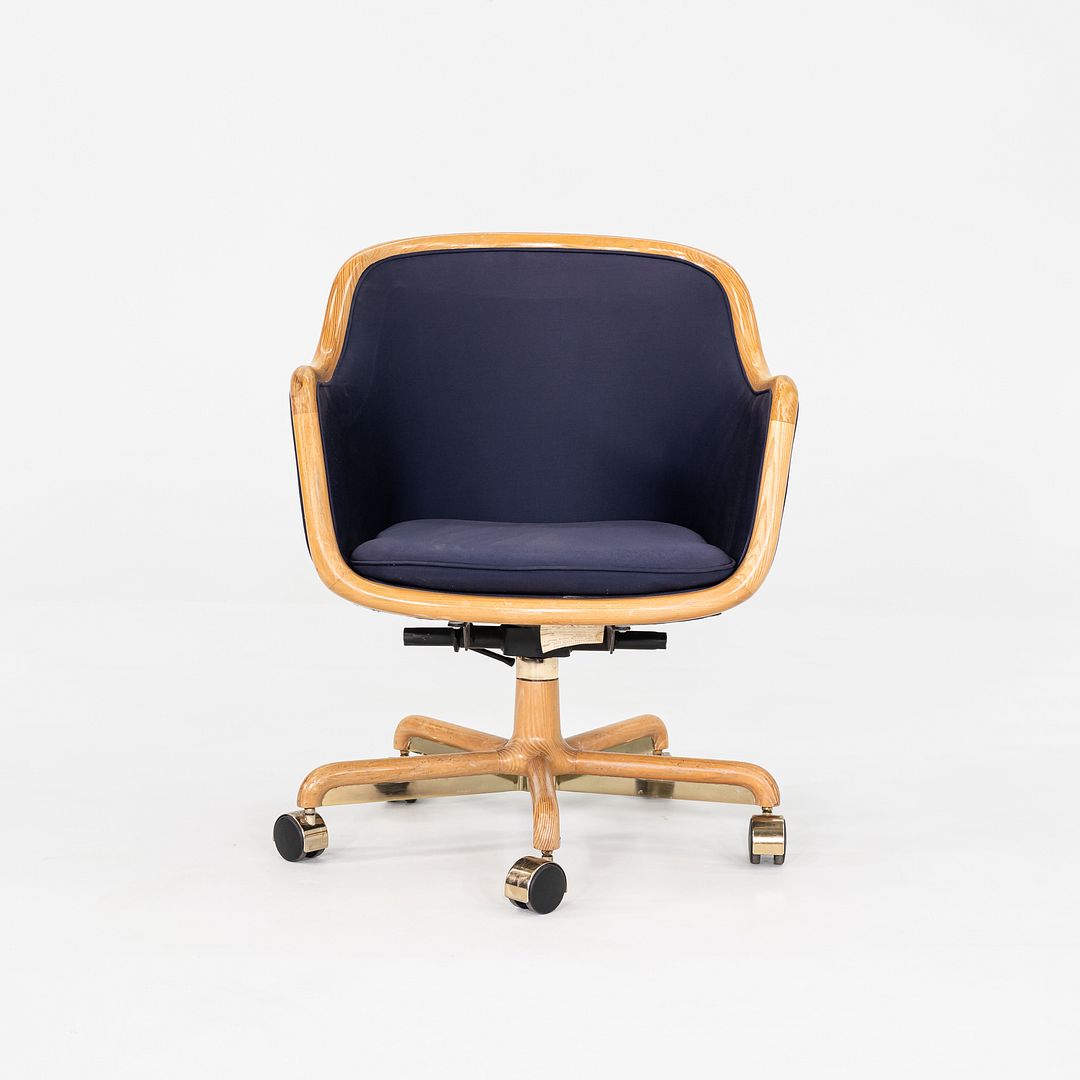 1986 Ward Bennett for Brickel Associates Executive Office Chair in Oak 6x Avail