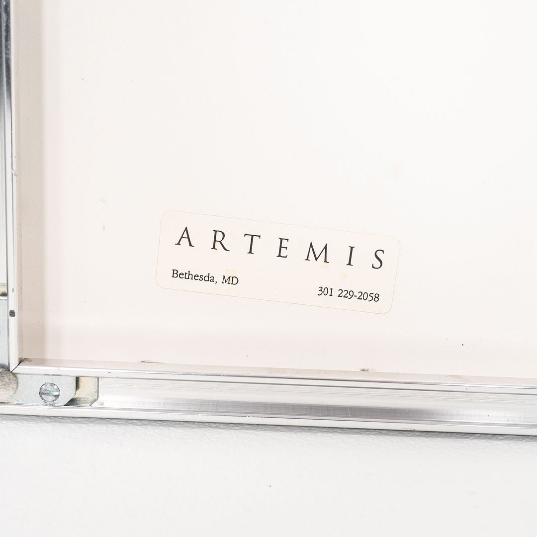 1958 Ben Shahn "Lute and Molecule No. 2" Screenprint w/ Steel Frame 31 x 44 Inch