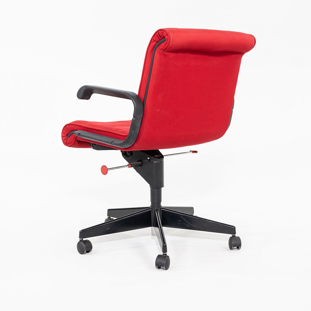 1989 Richard Sapper for Knoll Management Desk Chairs in Red Fabric 17x Available