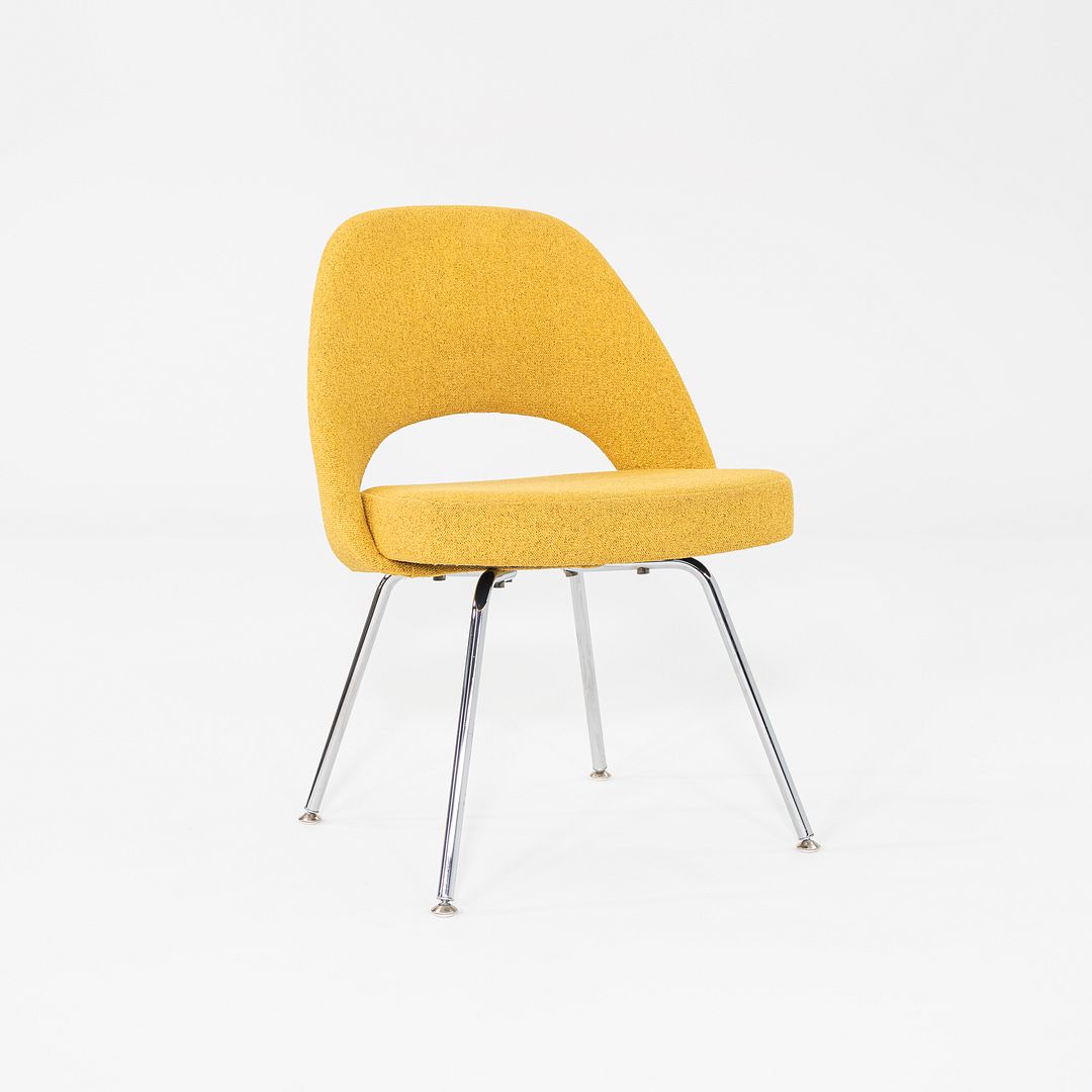 2021 Eero Saarinen for Knoll Armless Executive Dining Chair in Yellow 13x Avail