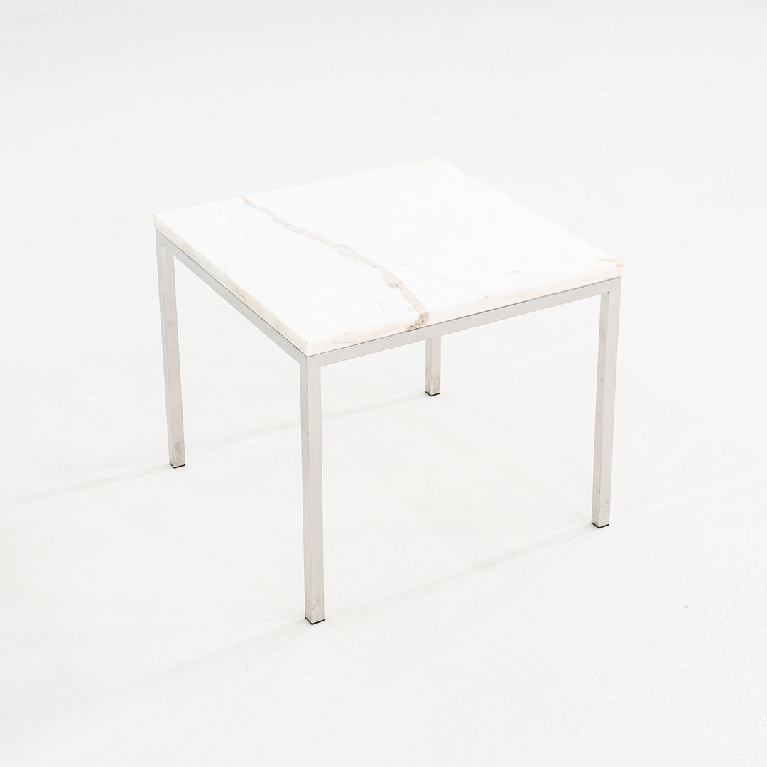 1966 Gordon Bunshaft & Davis Allen for SOM Marble & Steel Side Table Model TA-73