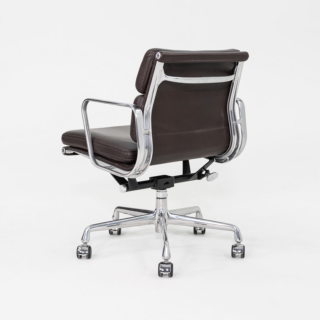 2019 Herman Miller Eames Soft Pad Management Desk Chair Brown Leather 2x Avail