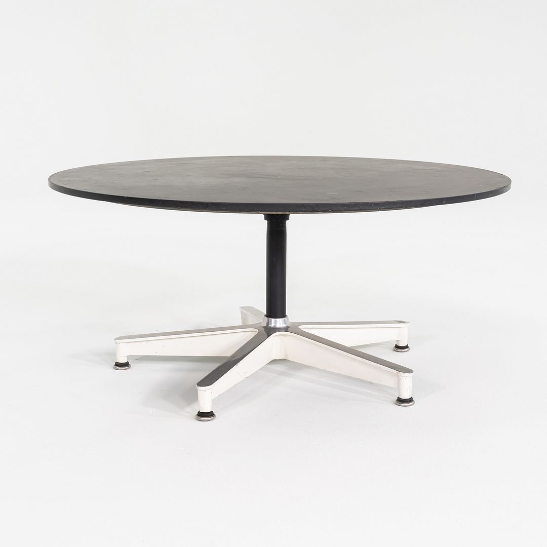 1955 Eames Herman Miller Contract Base Occasional Table w/ Black Honed Stone Top