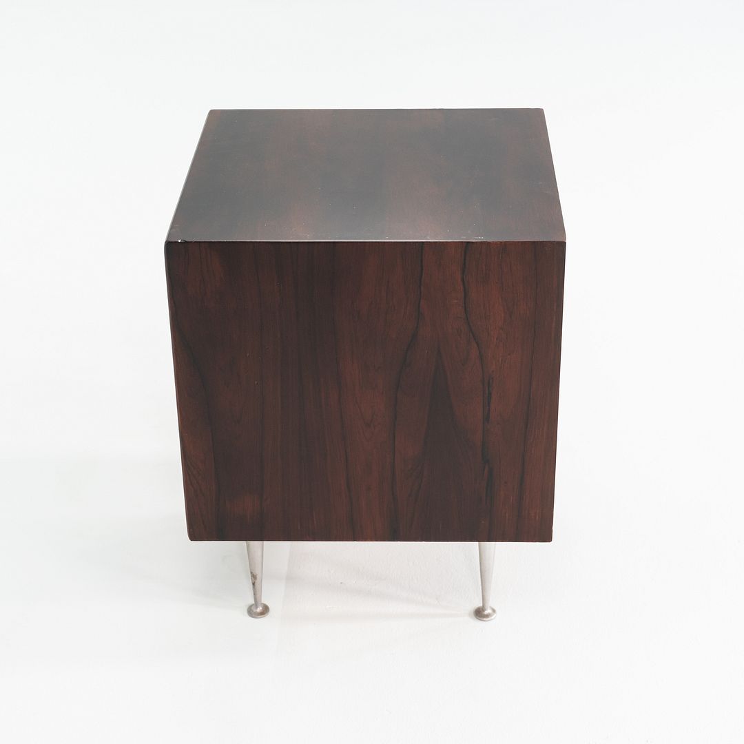 1950s Pair of George Nelson for Herman Miller Thin Edge Rosewood Nightstands