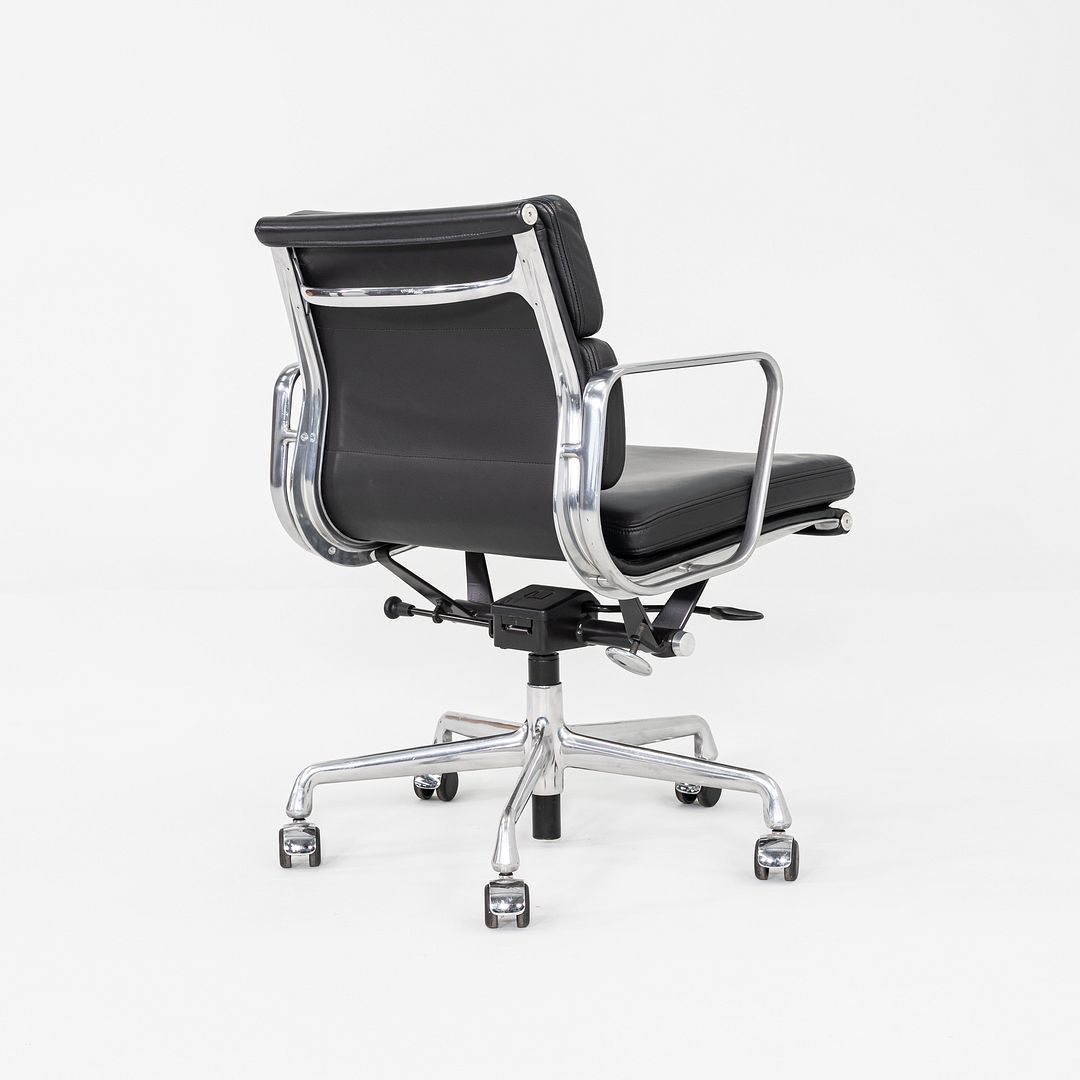 2012 Herman Miller Eames Soft Pad Management Desk Chair Black Leather 1x Avail