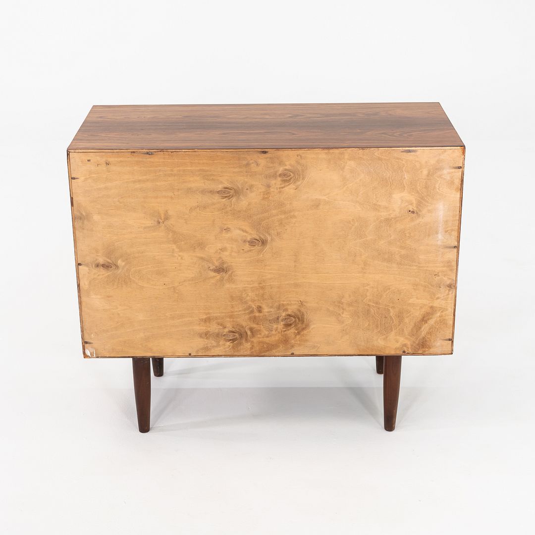 1970s Kai Kristiansen Feldballes Rosewood Media / Record Cabinet Tambour Doors